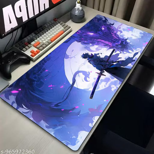 Moonlit Shadow Samurai – Japanese Anime Extended Gaming Mouse Pad