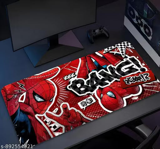 Red Pop Art "BANG!" Comic Style Desk Mat (11x23 inch) Desktop Mousepad