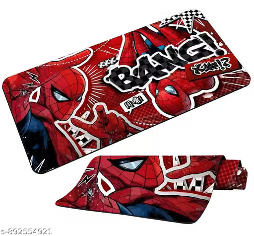 Red Pop Art "BANG!" Comic Style Desk Mat (11x23 inch) Desktop Mousepad
